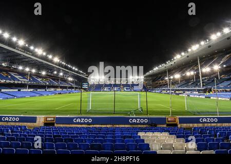 A general view of Goodison Park ahead of this evening’s Merseyside derby Stock Photo
