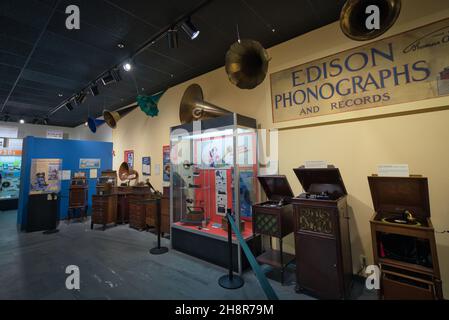 Phonographs Edison Museum in Fort Myers, Florida Stock Photo