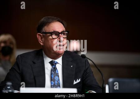 Michael M. Adler appears before a Senate Committee on Foreign Relations hearing for his nomination to be Ambassador to the Kingdom of Belgium, Department of State, in the Dirksen Senate Office Building in Washington, DC, Wednesday, December 1, 2021. Credit: Rod Lamkey/CNP /MediaPunch Stock Photo