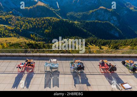 Views of and from the Jenner high plateau about 1800m asl, Bavarian Alps, Upper Bavaria, Southern Germany Stock Photo