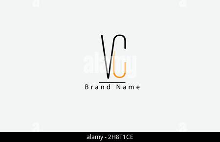 VC CV V C abstract vector logo monogram template Stock Vector