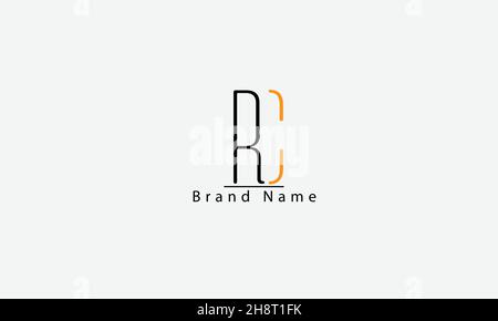 RC CR R C abstract vector logo design Stock Vector