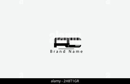 RC CR R C abstract vector logo design Stock Vector