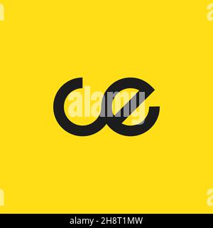 Letter CE and EC logo design vector template Stock Vector