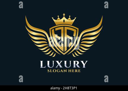 TF Initial Letter Gold calligraphic feminine floral hand drawn heraldic monogram antique vintage style luxury logo design Premium Stock Vector