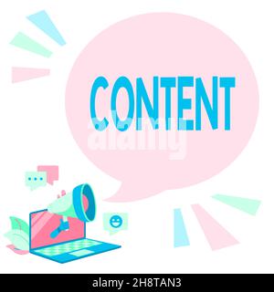 Conceptual display Content. Business overview Things included in something Marketing material State of happiness Laptop Drawing Sharing Comments And