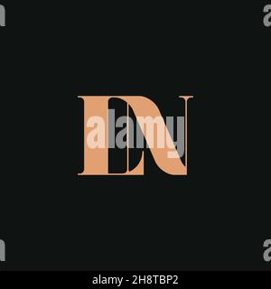 Abstract letter LN logo. This logo icon incorporate with abstract shape in the creative way. Professional trendy premium Business logo Stock Vector