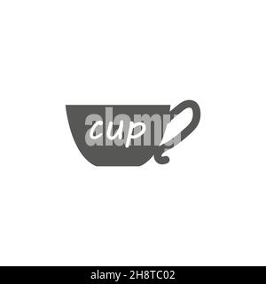 cup icon, cup icon vector, in trendy flat style isolated on white ...