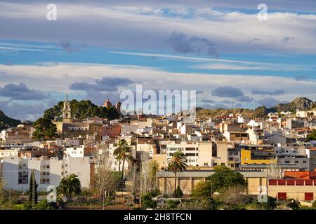 The little village of Abaran in valley ricote, in the Murcia region, Spain Stock Photo