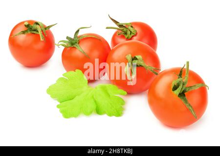 Tomato cherry isolated on white Stock Photo