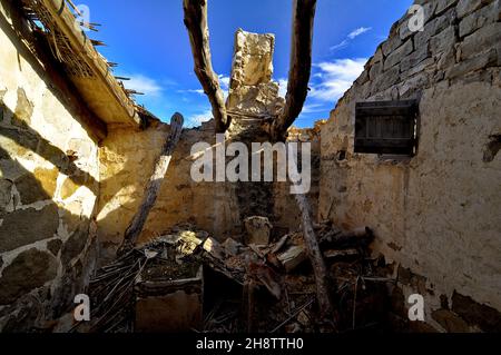 Broken down house Stock Photo