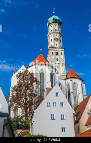 Basilica of SS. Ulrich and Afra in Augsburg, Germany Stock Photo