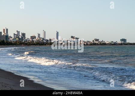 View of a beach in Joao Pessoa, Brazil Stock Photo