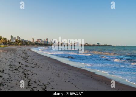 View of a beach in Joao Pessoa, Brazil Stock Photo