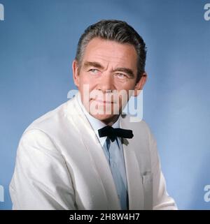 Peter Frankenfeld, deutscher Schauspieler, Sänger und Entertainer, bei einer Porträtfotosession, Deutschland um 1960. Stock Photo