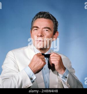 Peter Frankenfeld, deutscher Schauspieler, Sänger und Entertainer, bei einer Porträtfotosession, Deutschland um 1960. Stock Photo