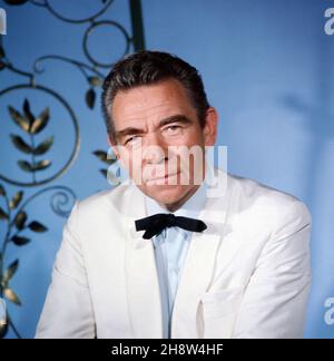 Peter Frankenfeld, deutscher Schauspieler, Sänger und Entertainer, bei einer Porträtfotosession, Deutschland um 1960. Stock Photo