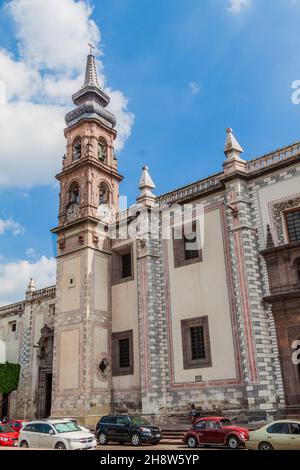 QUERETARO, MEXICO: OCTOBER 3, 2016: Santa Rosa de Viterbo church in Queretaro, Mexico Stock Photo