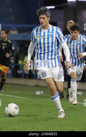 Federico Melchiorri (Spal) during the Italian Football Championship League BKT 2021/2022 Spal Vs. U.s. Lecce at the Paolo Mazza stadium, Ferrara, Italy, November 30, 2021 - Photo: stringer Stock Photo