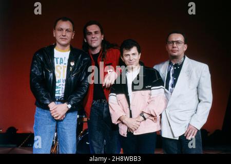 Spider Murphy Gang, Münchner Rock 'n' Roll Band, Bild circa 1990.  Spider Murphy Gang, Munich Rock 'n' Roll band, photo circa 1990. Stock Photo