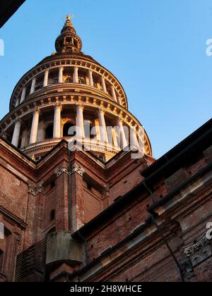 Vertical shot of Basilica of San Gaudenzio in Novara city, Piedmont, Italy Stock Photo