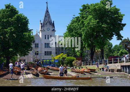 Tigre, Argentina – November 11, 2019: Buenos Aires rowing club, Tigre, Parana delta, Buenos Aires, Argentina Stock Photo