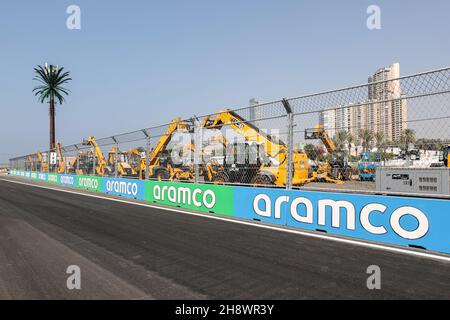 Jeddah, Saudi Arabia. 02nd Dec, 2021. Circuit atmosphere - track detail. 02.12.2021. Formula 1 World Championship, Rd 21, Saudi Arabian Grand Prix, Jeddah, Saudi Arabia, Preparation Day. Photo credit should read: XPB/Press Association Images. Credit: XPB Images Ltd/Alamy Live News Stock Photo