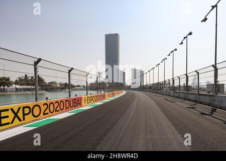 Jeddah, Saudi Arabia. 02nd Dec, 2021. Circuit atmosphere - track detail. 02.12.2021. Formula 1 World Championship, Rd 21, Saudi Arabian Grand Prix, Jeddah, Saudi Arabia, Preparation Day. Photo credit should read: XPB/Press Association Images. Credit: XPB Images Ltd/Alamy Live News Stock Photo