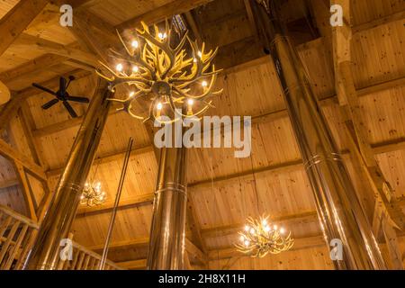 Wyckoff Family Maple sugar center, Jeffersonville, Vermont, USA Stock Photo