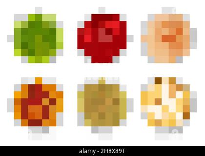 Sauce top view. Gourmet liquid sauce syrup for food garnishing tomato mustard chili green oil wasabi soup in round bowls decent vector realistic Stock Vector