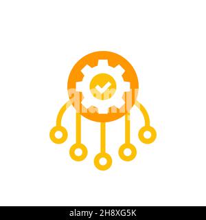 Multichannel marketing vector icon on white Stock Vector