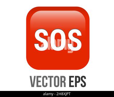The isolated vector shiny and smooth gradient blue keycap white digit zero icon button with round corners Stock Vector