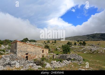 Plateau de Caussols, Parc regional des Prealpes d'Azur, Alpes Maritimes, PACA Stock Photo