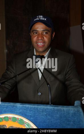 Bronx, NY, USA. 2nd Dec, 2021. Adolfo Carrion Jr.shown here in 2004.The former first director of the White House Office of Urban Affairs in the Obama Administration, also served as borough president of the Bronx. (Credit Image: © C. Neil Decrescenzo/ZUMA Press Wire) Stock Photo