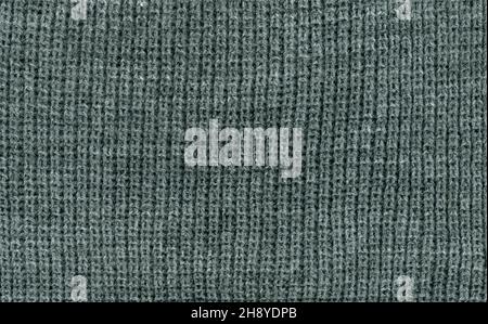 dark grey wool fabric texture useful as a background Stock Photo