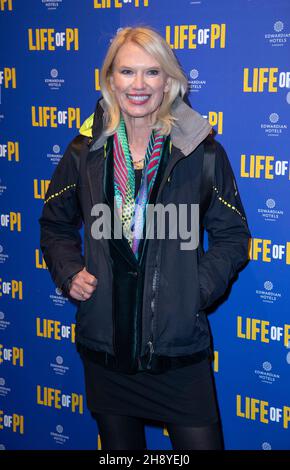 LONDON - ENGLAND DEC 2: Anneka Rice attends the 'Life of Pi' opening night play at Wyndham Theatre, London, England on the 2nd December 2021. Photo by Gary Mitchell/Alamy Live News Stock Photo