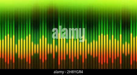 An illustration of sound waves for music Stock Photo