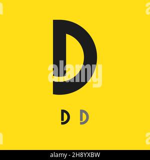 Letter D logo design vector template Stock Vector