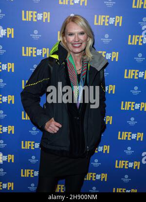 London, UK. 02nd Dec, 2021. Anneka Rice attends the Life of Pi press night at Wyndham's Theatre. Credit: SOPA Images Limited/Alamy Live News Stock Photo