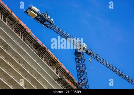 Dallas, NOV 25 2021, Sunny view of a Construction site Stock Photo