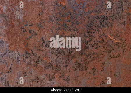 rust on metal steel wall background texture. Stock Photo