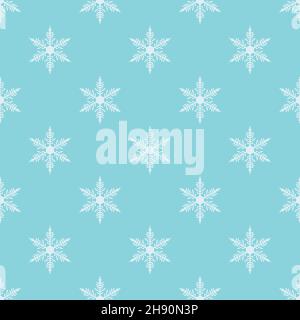 Snowflakes seamless pattern design Stock Vector