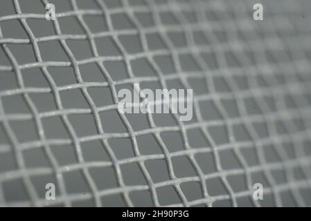 steel net texture background with selective focus Stock Photo