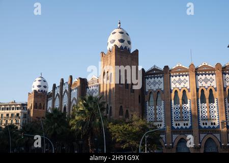 The Plaza de Toros Monumental de Barcelona, known as La Monumental, is a bullring in the city of Barcelona, Catalonia, Spain. Stock Photo