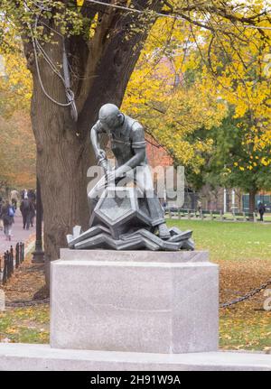 Industry statue in Boston Common Boston Massachusetts USA Stock Photo