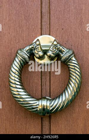 Vintage door knocker. France Stock Photo