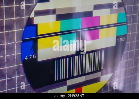 TV No Signal Background Stock Photo