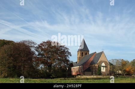 St-Peters church, a small thirteenth-century church. Stock Photo