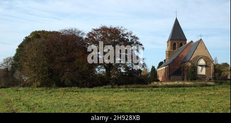 St-Peters church, a small thirteenth-century church. Stock Photo