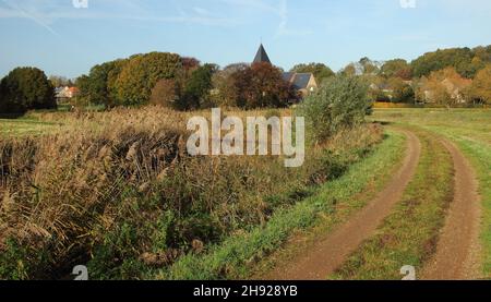 St-Peters church, a small thirteenth-century church. Stock Photo